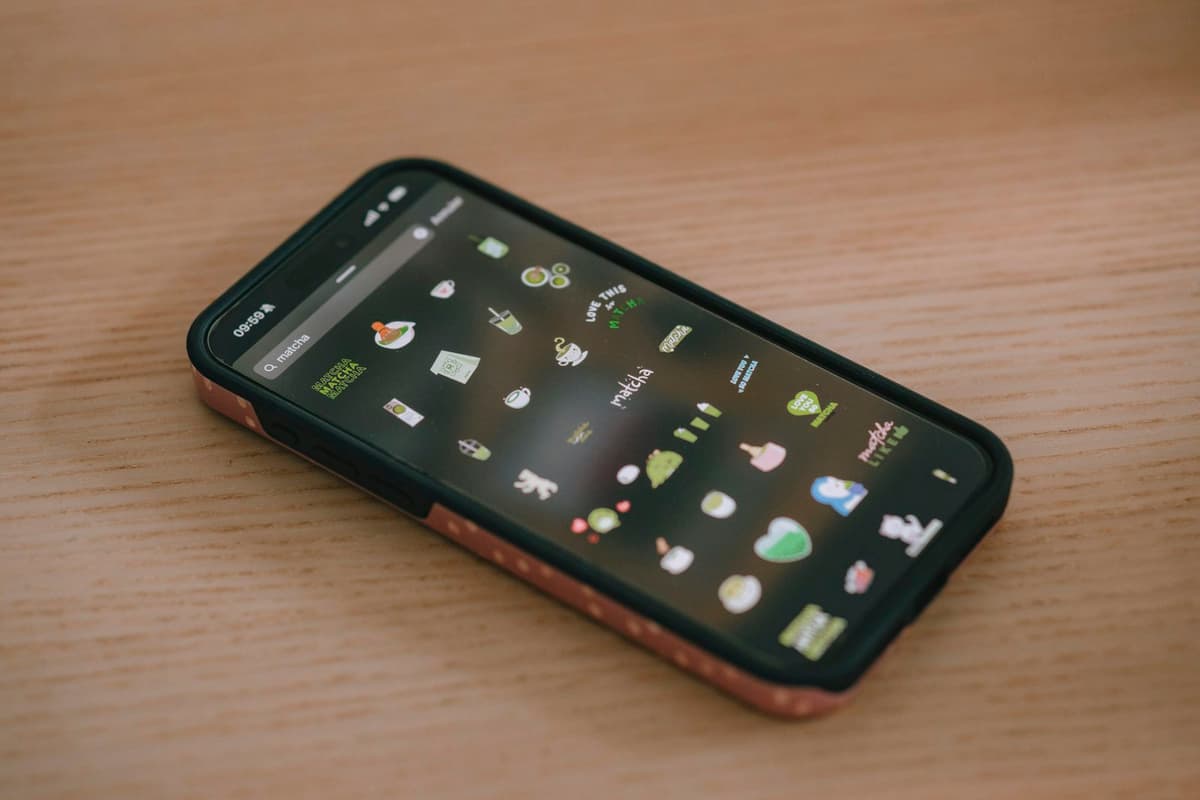 Smartphone screen with app icons for ASO checklist article